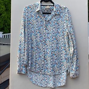 Floral button down shirt